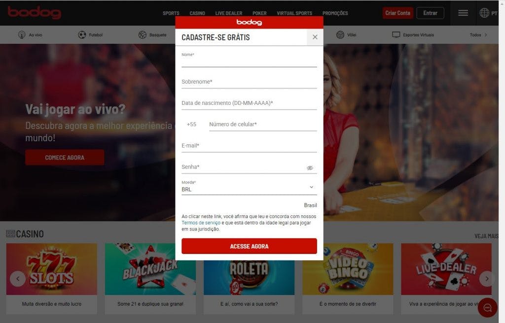 Live login